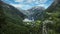 Geiranger, Norway view from above.