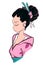 Geisha Woman Illustration