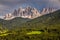 Geisler Odle Dolomites Peaks-Val Di Funes, Italy