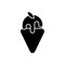 Gelato black glyph icon