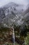 Gelin Tulu waterfall falling from the Kackar mountain in the village Ayder in the city of Rize