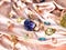 Gem stones gold rings  yellow pink blue green stylish  handmade jewelry for women