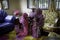 GEMAS,MALAYSIA - CIRCA JUNE,2019 : Mother and daughter forgiving each other on Eid Al Fitr Day, Muslim celebration also known as