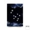Gemini Constellation of snowflakes. Zodiac Sign Gemini constellation lines. The constellation is seen through the clouds and snow