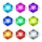 Gems, Crystal And Diamonds Icons