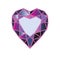 Gemstone, diamond in the form of a heart