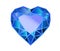 Gemstone, diamond in the form of a heart