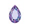 Gemstone, diamond in the form of a pear drop