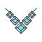 Gemstone necklace color icon