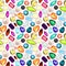 Gemstone seamless pattern.