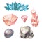 Gemstones cluster set