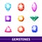 Gemstones Icons Set