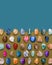 Gemstones Variety Composition 3D illustration