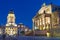 The Gendarmenmarkt at night