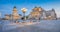 Gendarmenmarkt square panorama at dusk, Berlin, Germany