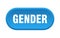 gender button. rounded sign on white background