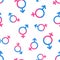 Gender equal seamless pattern background. Business flat vector i