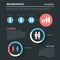 Gender family social vector infographic: male female children