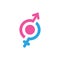 Gender illustration Template vector icon