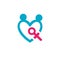 Gender illustration Template vector icon