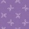 Gender neutral foliage leaf seamless raster background. Simple whimsical purple 2 tone pattern. Kids nursery wallpaper