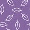 Gender neutral foliage leaf seamless raster background. Simple whimsical purple 2 tone pattern. Kids nursery wallpaper