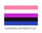 Genderfluid Pride Flag. Symbol of LGBT community. Vector flag sexual identity. Easy to edit template for banners, signs, logo