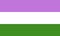 Genderqueer pride flag - one of the sexual minority of LGBT community