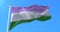 Genderqueer pride flag waving