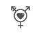 Genders icon. Inclusion sign. Vector