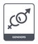 genders icon in trendy design style. genders icon isolated on white background. genders vector icon simple and modern flat symbol