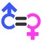 Genders Relation Symbol Flat Icon