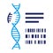 Gene mapping and research isolated icon