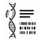 Gene mapping and research isolated icon