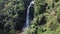 General aerial shot of Chorrerón de Chuao, a waterfall located two hours from the town of the same name