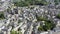 General aerial view of ancient Breton town of Vannes on sunny summer day, Morbihan, France