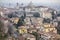 General city view of medieval area, Citta Alta, Bergamo,Lombard