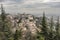 General city view of medieval area, Citta Alta, Bergamo,Lombard