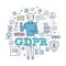 General Data Protection Regulation. GDPR. Guaranteed safe protection and encryption.