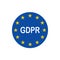 General Data Protection Regulation GDPR symbol. European Union flag vector illustration.