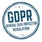 General Data Protection Regulation sign or stamp