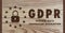General Data Protection Regulation on wood - GDPR - Pyrography technique