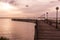 General Flores Pier, in front of the industrial loading dock of Nueva Palmira, on the Uruguay River. Nueva Palmira, Uruguay