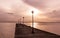 General Flores Pier, in front of the industrial loading dock of Nueva Palmira, on the Uruguay River. Nueva Palmira, Uruguay