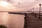 General Flores Pier, in front of the industrial loading dock of Nueva Palmira, on the Uruguay River. Nueva Palmira, Uruguay