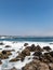 General image of the Pacific Ocean coast, from the tourist town of Las Cruces, on the Chilean coast