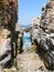 General image of the Pacific Ocean coast, from the tourist town of Las Cruces, on the Chilean coast