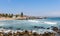 General image of the Pacific Ocean coast, from the tourist town of Las Cruces, on the Chilean coast