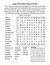 General knowledge word search puzzle. Easy level. Family friendly. Large print. Suitable for seniors, grown-ups, children. Answer