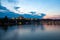 General night view of Charles Bridge and Castle District in Prague